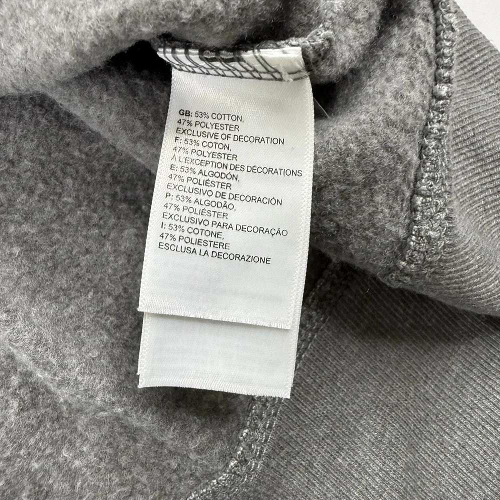 The North Face Mens 1/4 Snap Button Fleece Pullover Heather Gray Size XXL